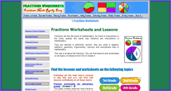 Desktop Screenshot of fractionsworksheets.ca